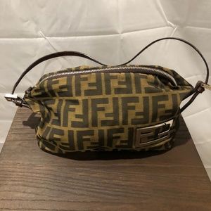FENDI Zucca Vintage Authentic Small Handbag Purse